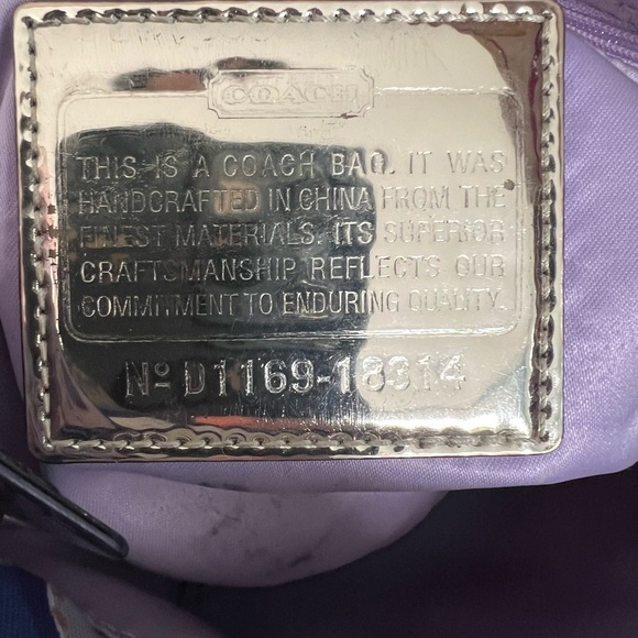 Coach Medium Drawstring Bucket Bag - canvas, lightly used. - Picture 3 of 4